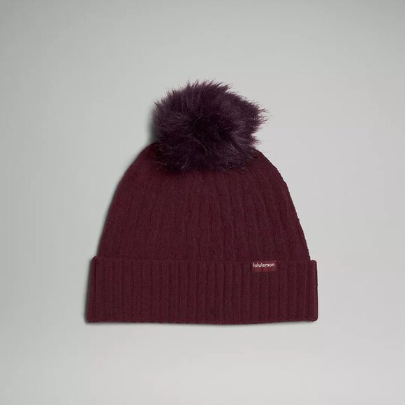 Lululemon Women's Cable Knit Pom Beanie - Picture 1 of 3